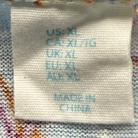 Cynthia Rowley Blue White Floral Linen Sleeveless Top Womens XL Shirt - Picture 3 of 7